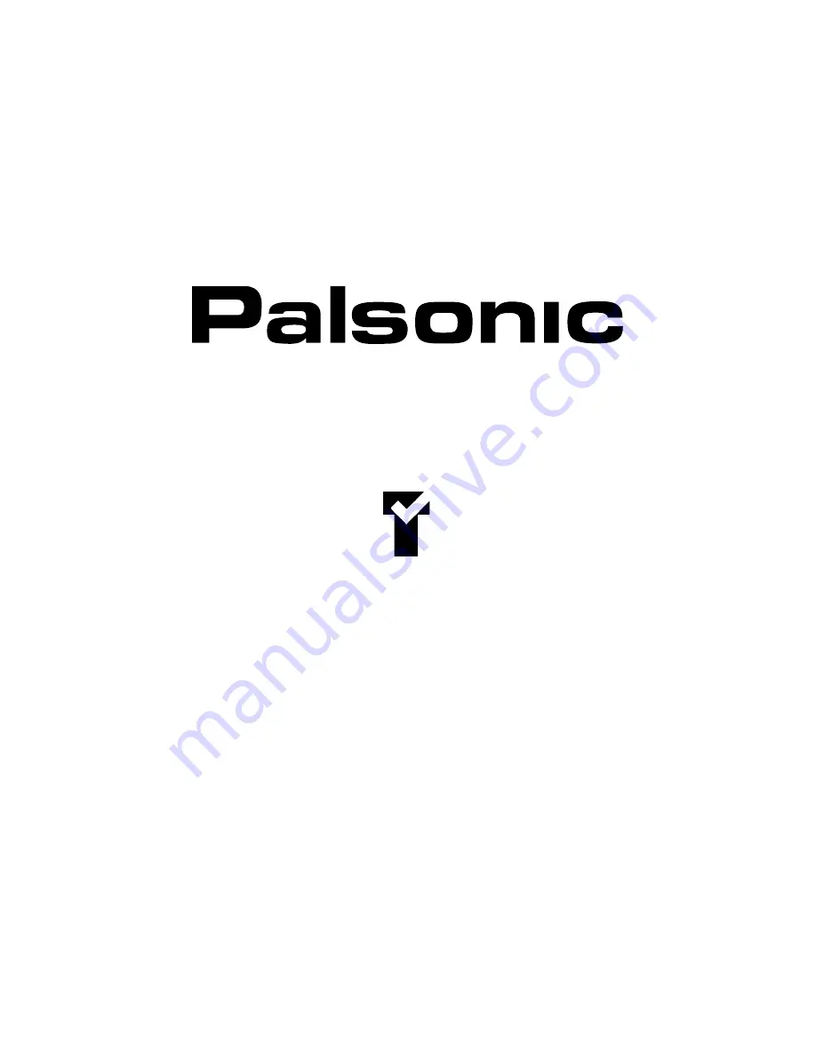 Palsonic 8110Y Скачать руководство пользователя страница 1