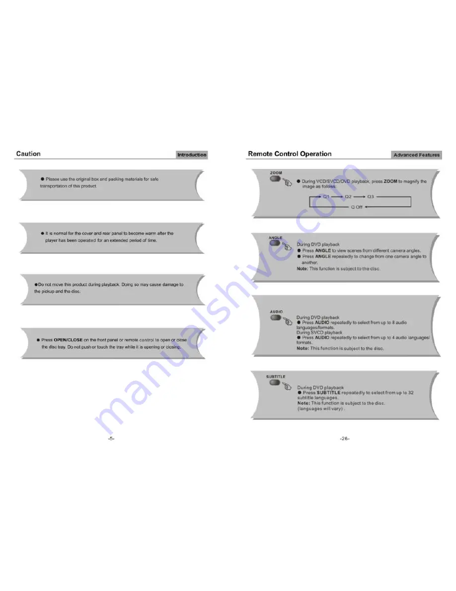 Palsonic DVD2080HD User Manual Download Page 6