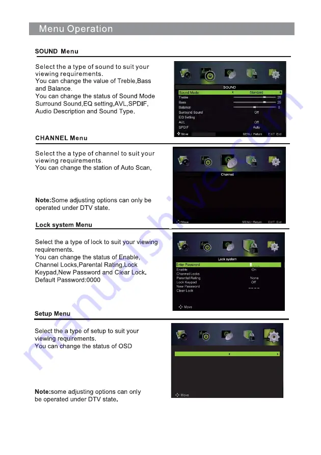 Palsonic TFTV2810M User Manual Download Page 12