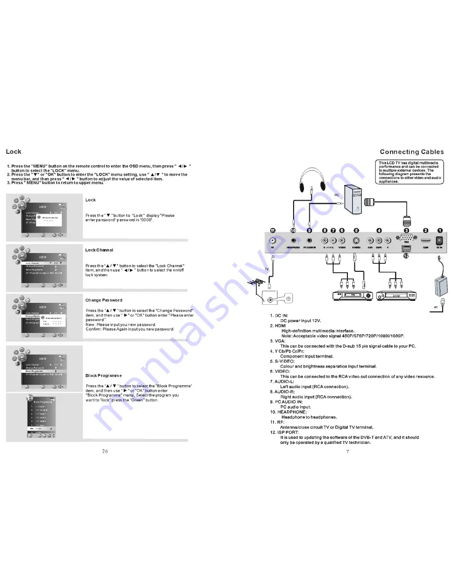 Palsonic TFTV382HD Instruction Manual Download Page 8