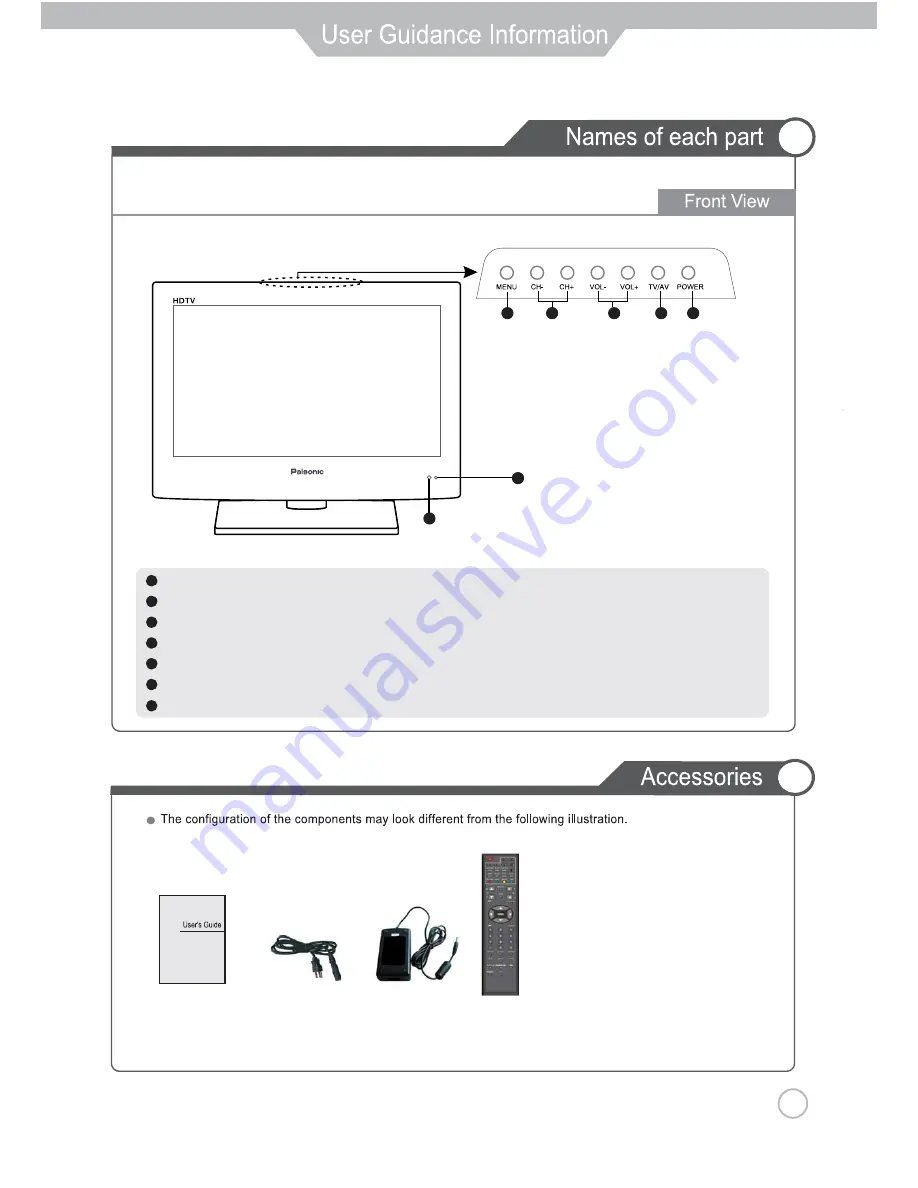 Palsonic TFTV385HD Instruction Manual Download Page 9