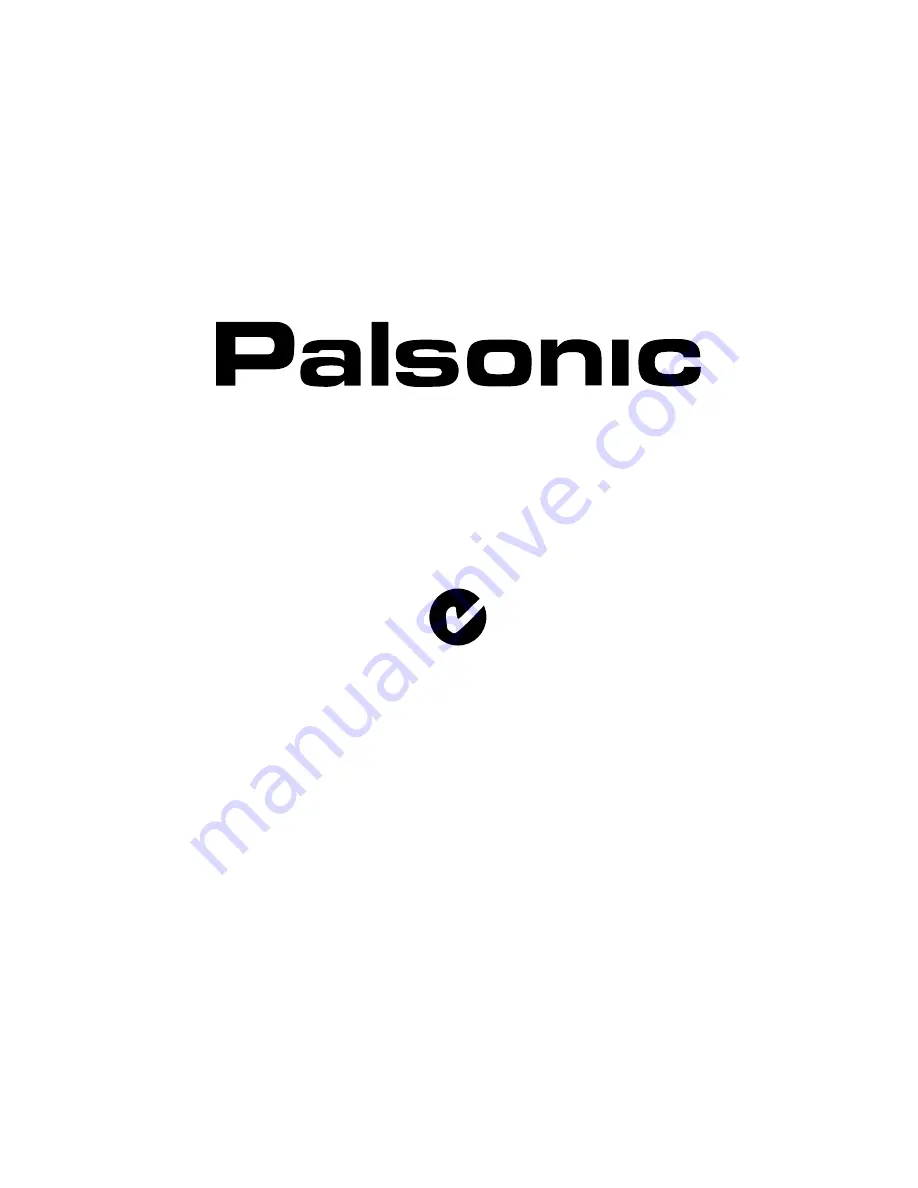 Palsonic TFTV385Y Owner'S Manual Download Page 1