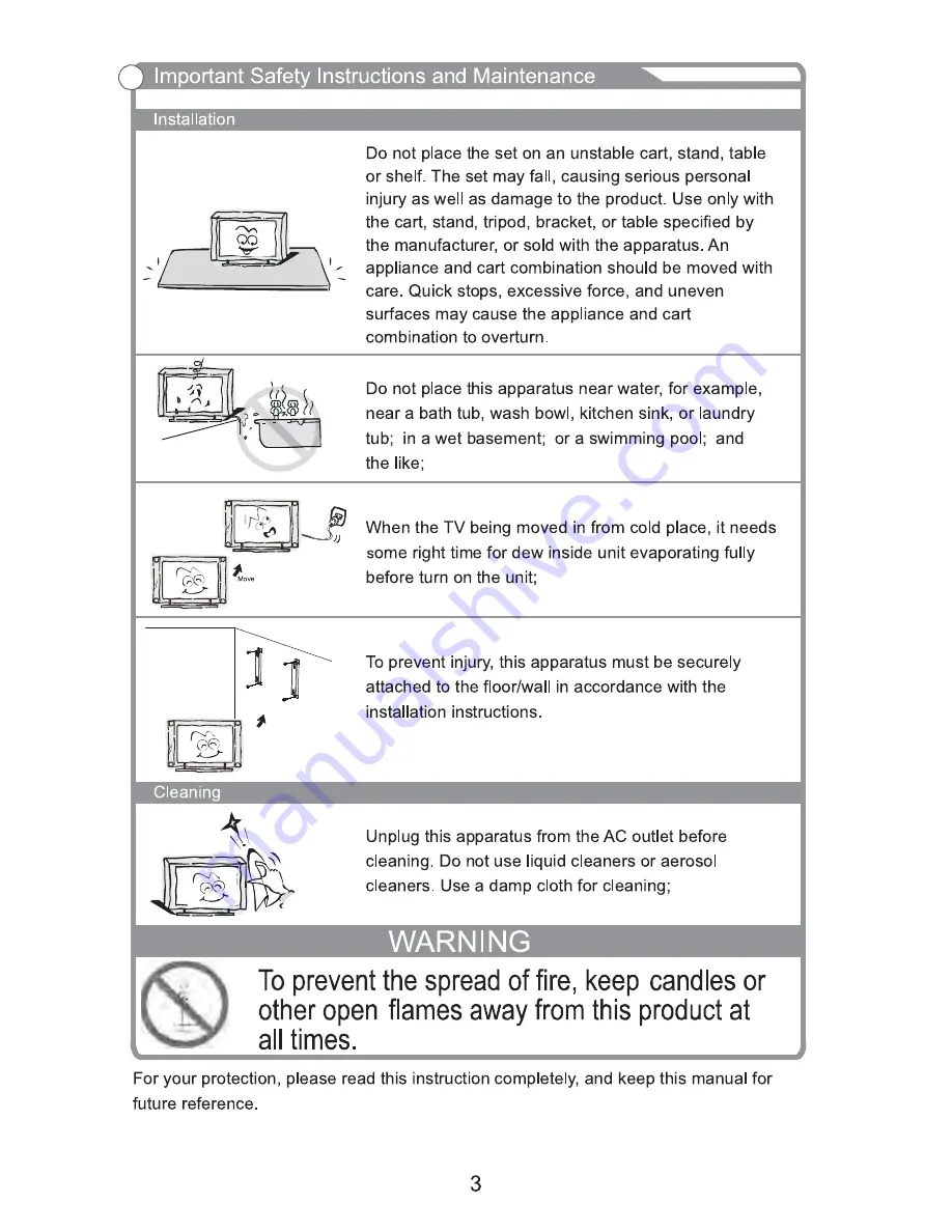 Palsonic TFTV3955MW User Manual Download Page 4