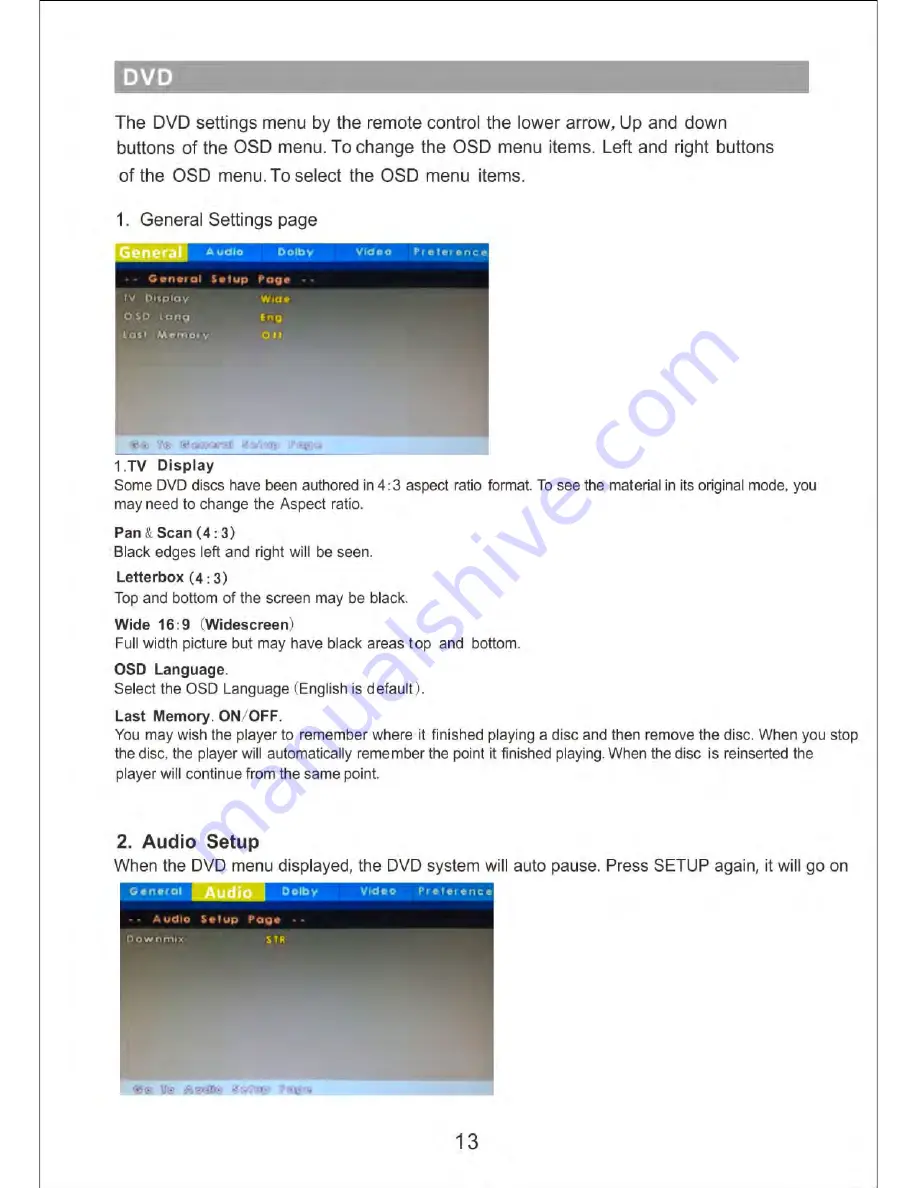 Palsonic TFTV3955MW User Manual Download Page 14