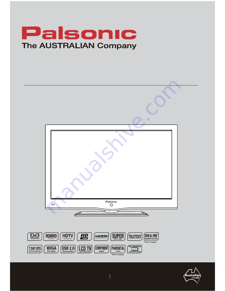 Palsonic TFTV800LEDR Instruction Manual Download Page 1