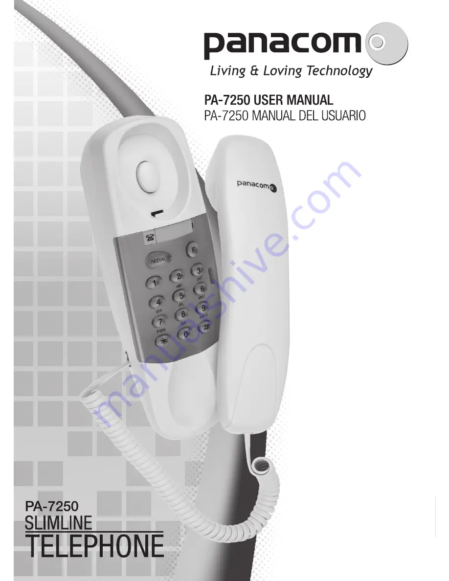 Panacom pa-7250 Slimline User Manual Download Page 1