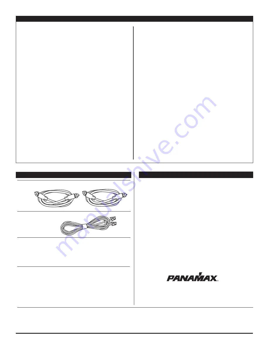 Panamax M5100-PM Manual Download Page 3