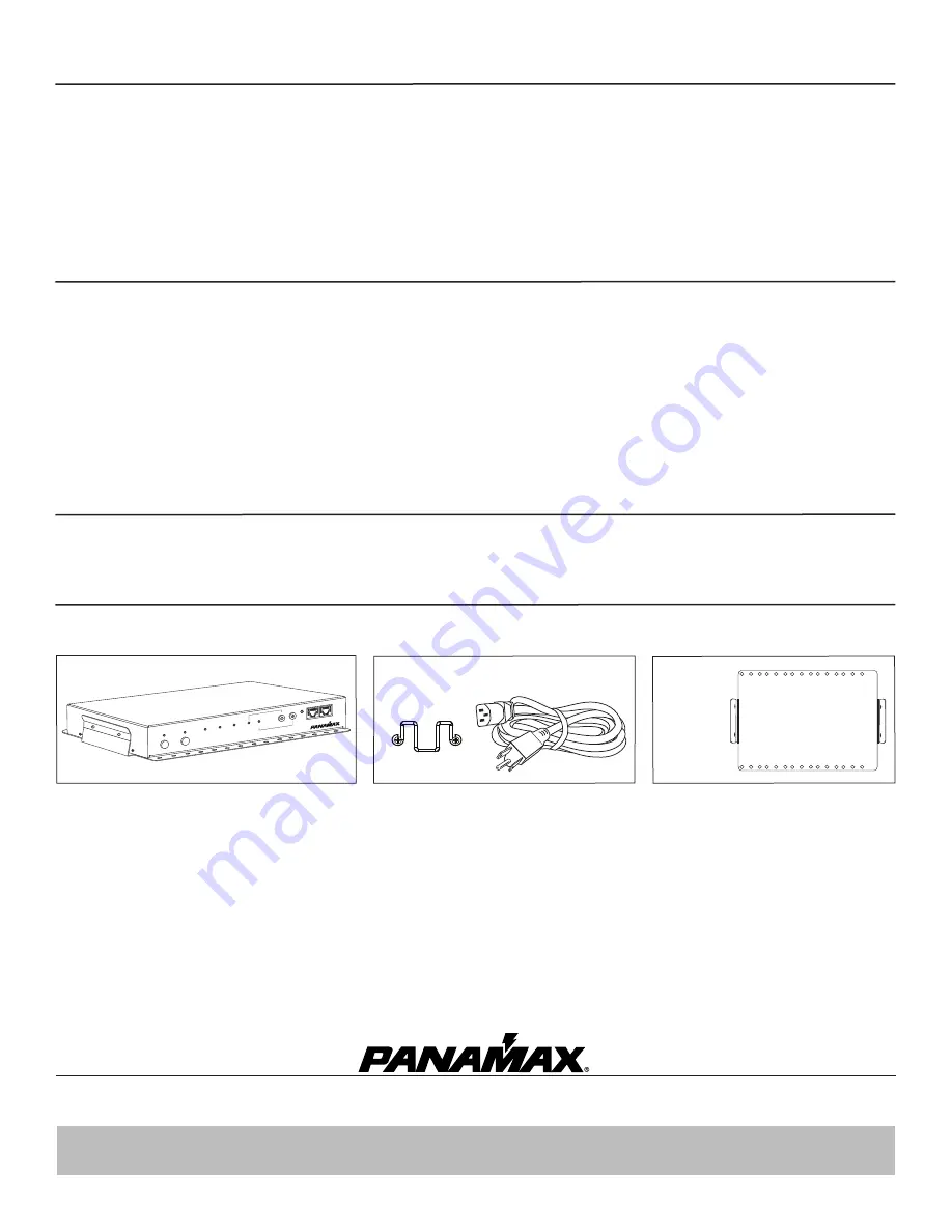 Panamax SM3-PRO Instructions Manual Download Page 3