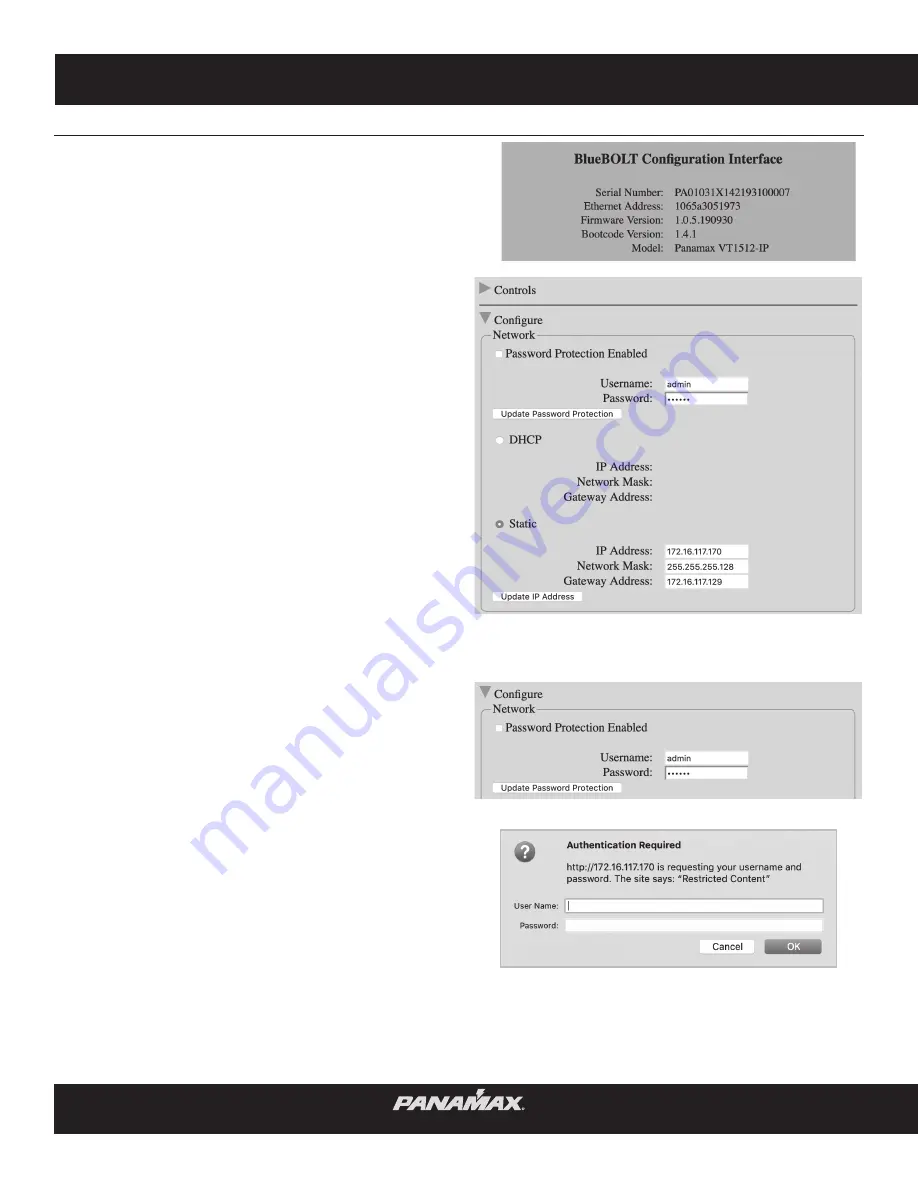 Panamax VT1512-IP Скачать руководство пользователя страница 12