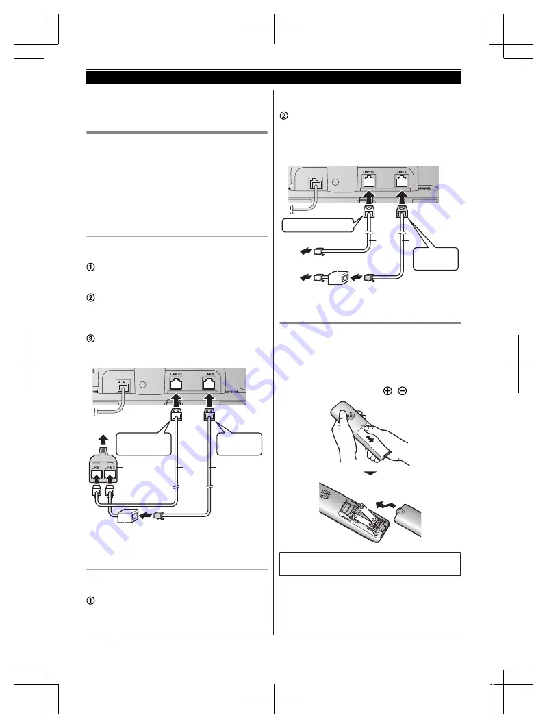 Panasonic 2-LINE KX-TG9551 Series Operating Instructions Manual Download Page 10