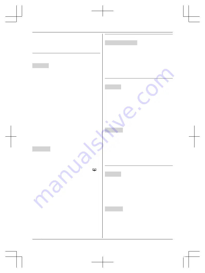 Panasonic 2-LINE KX-TG9551 Series Operating Instructions Manual Download Page 58