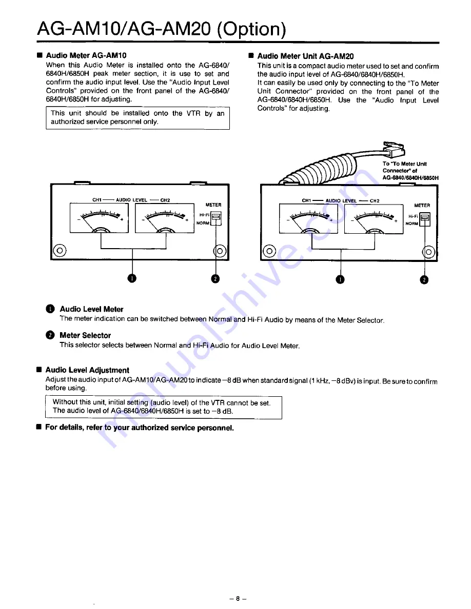 Panasonic AG-6840P Скачать руководство пользователя страница 8