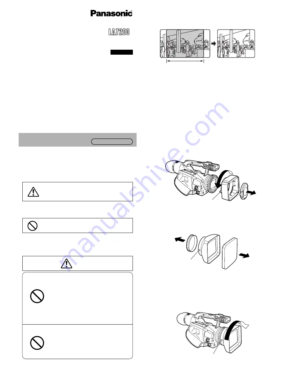 Panasonic AG-LA7200G Operating	 Instruction Download Page 7