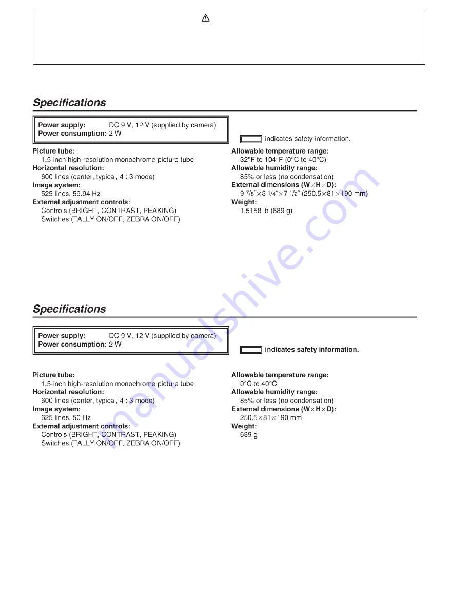 Panasonic AG-VF5P Service Manual Download Page 15