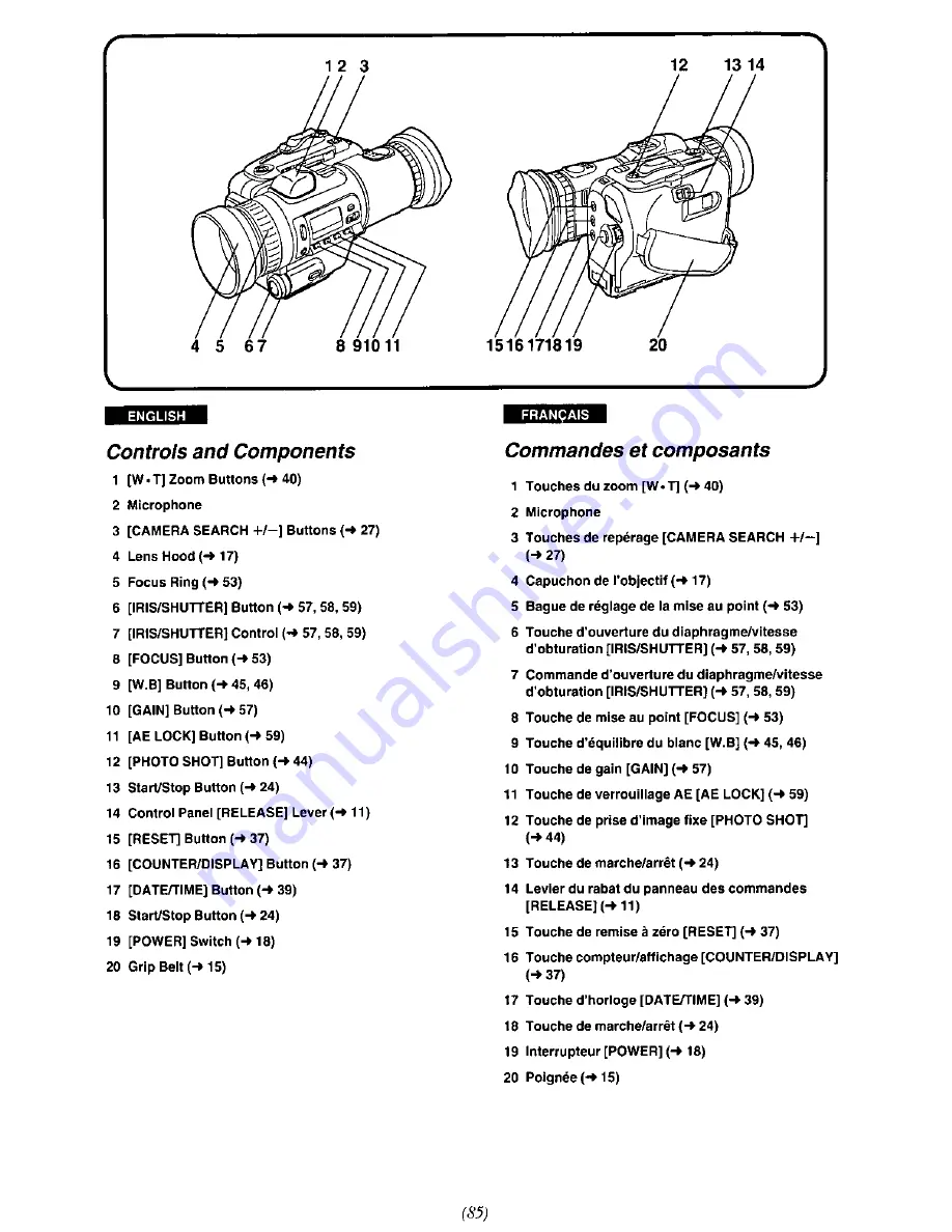 Panasonic AGEZ1 - DVC Operating Instructions Manual Download Page 85