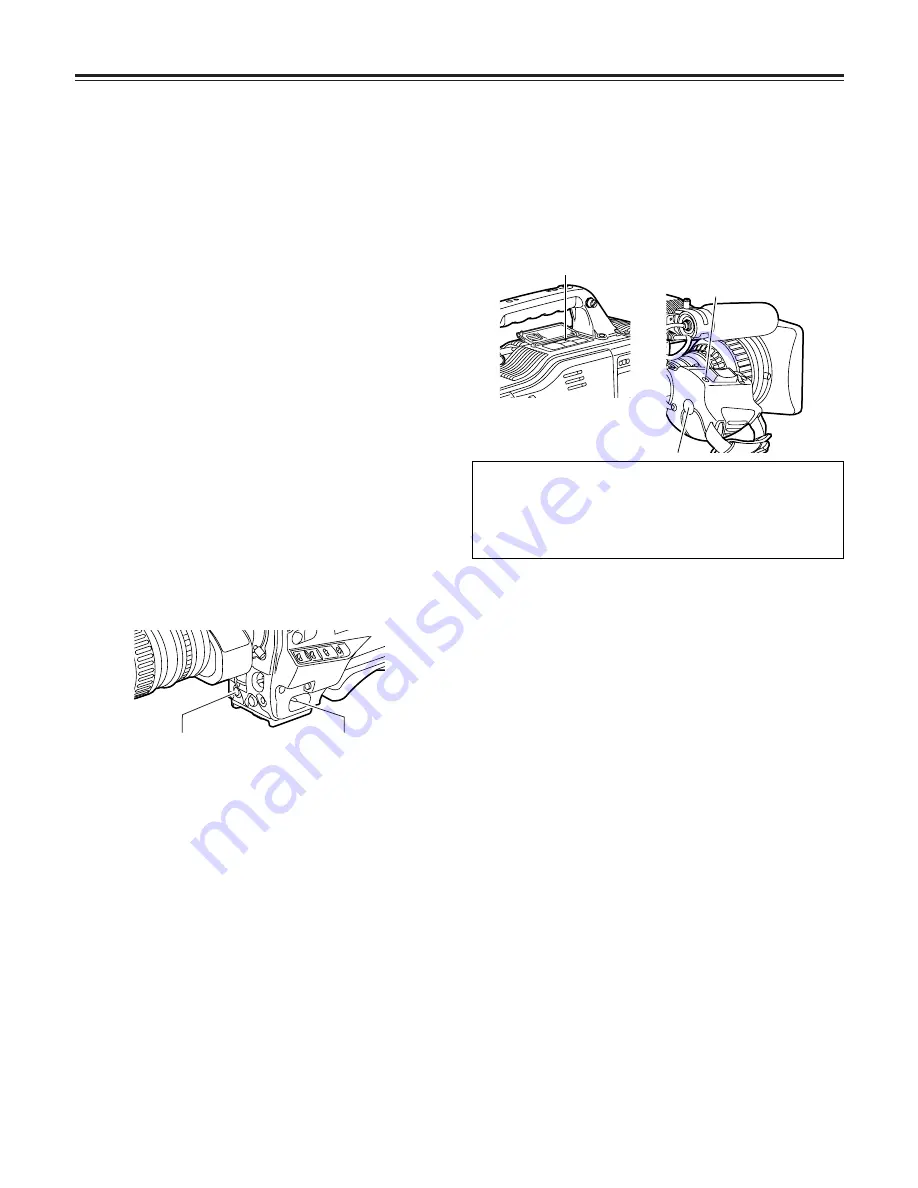 Panasonic AJ-HDX400P Operating Instructions Manual Download Page 22