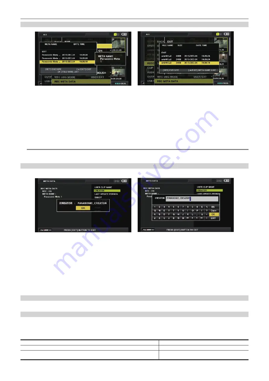 Panasonic AJ-PX230E Operating Instructions Manual Download Page 110