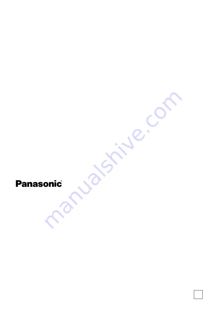 Panasonic AJHDP2000 - 2K PROCESSOR Operating Instructions Manual Download Page 20