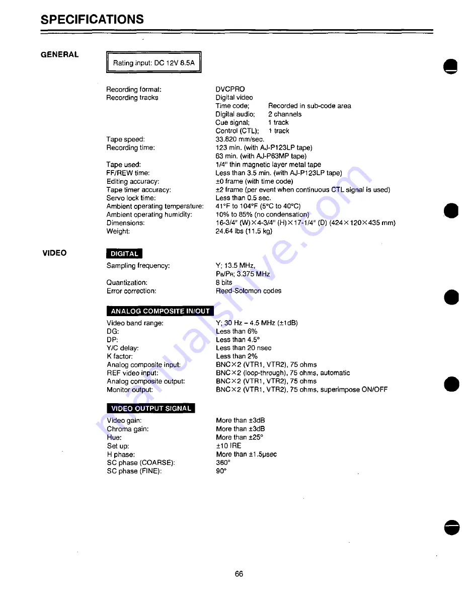 Panasonic AJLT75P - LAP TOP EDITOR Скачать руководство пользователя страница 66