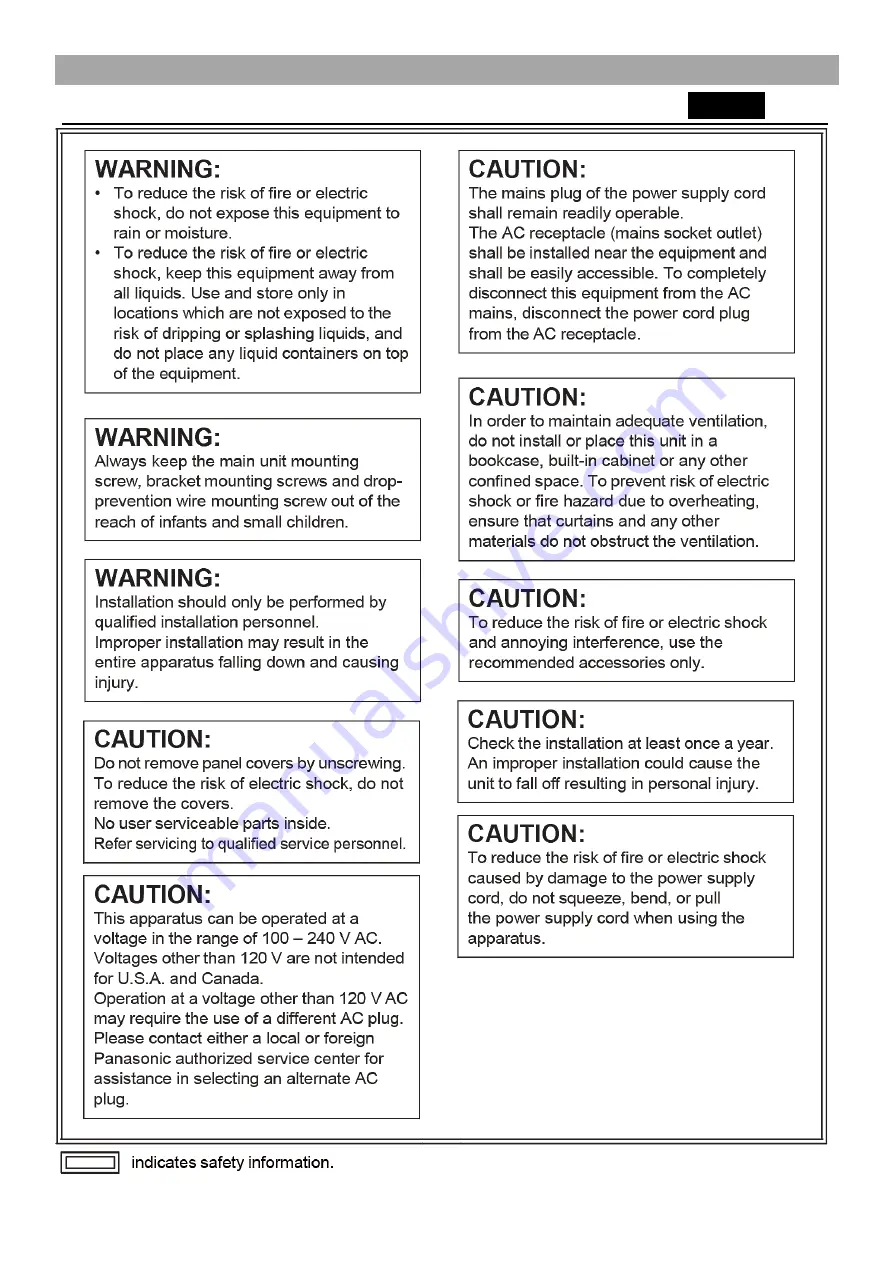 Panasonic AW-HE20KP Operating	 Instruction Download Page 2