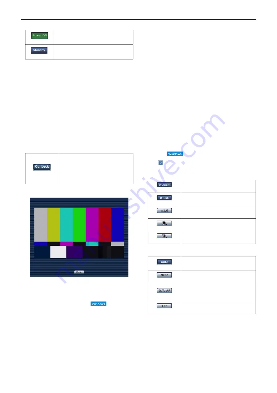 Panasonic AW-HR140 Operating	 Instruction Download Page 62