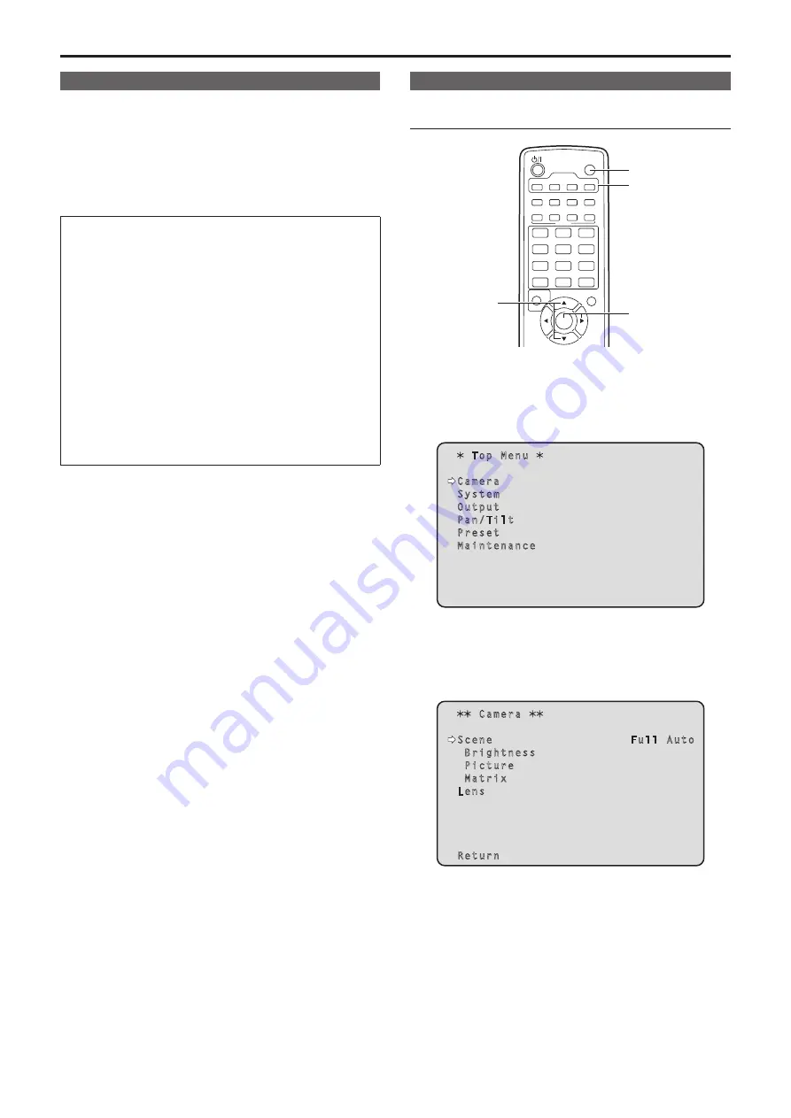 Panasonic AW-UE50WP Operating Instructions Manual Download Page 33