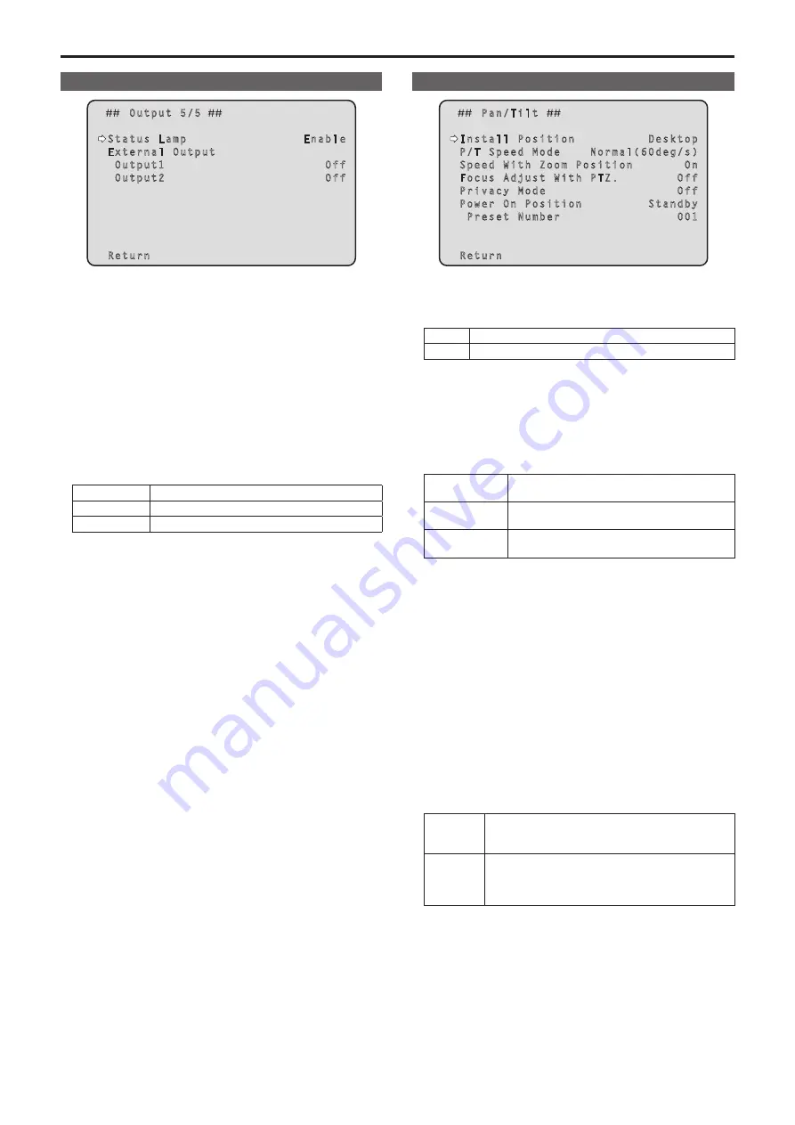 Panasonic AW-UE50WP Operating Instructions Manual Download Page 59