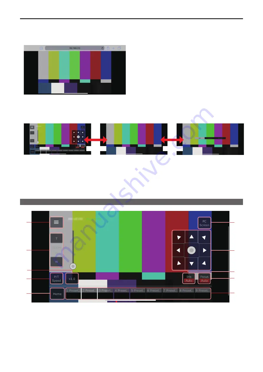 Panasonic AW-UE50WP Operating Instructions Manual Download Page 133