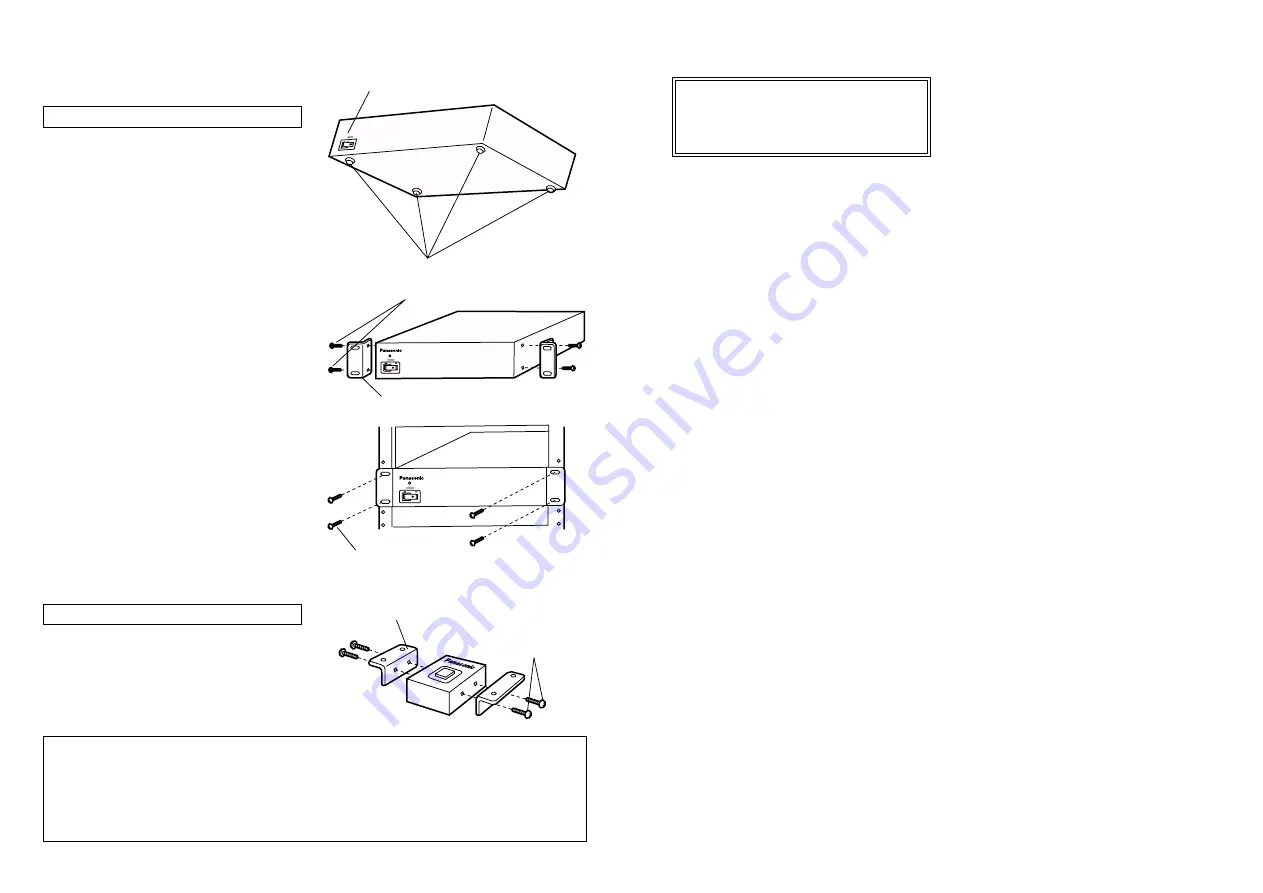 Panasonic AWHB605 - MULTI CONTROL HUB Operating Instructions Manual Download Page 10