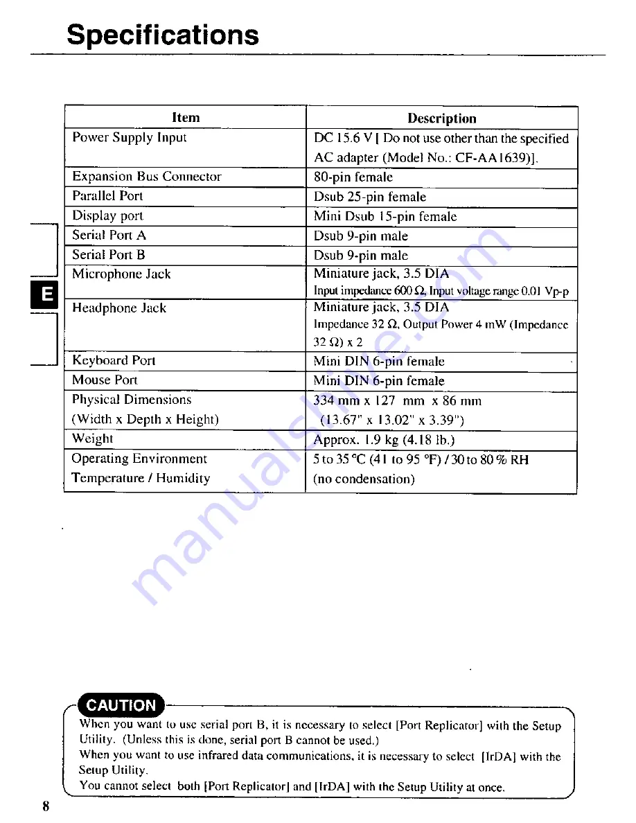 Panasonic CF-VEB272AW User Manual Download Page 8