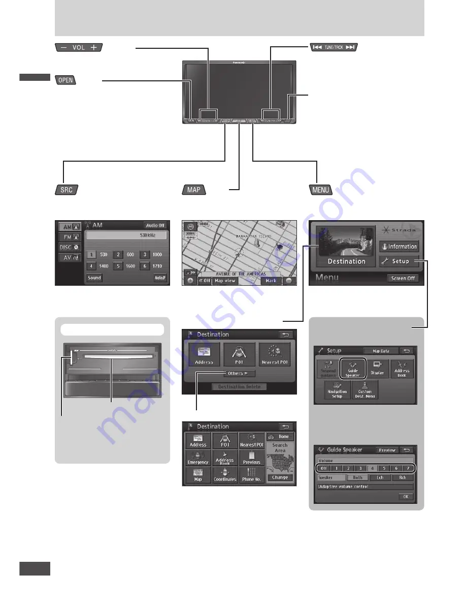 Panasonic CN-NVD905U - Strada - Navigation System Quick Reference Manualbook Download Page 4