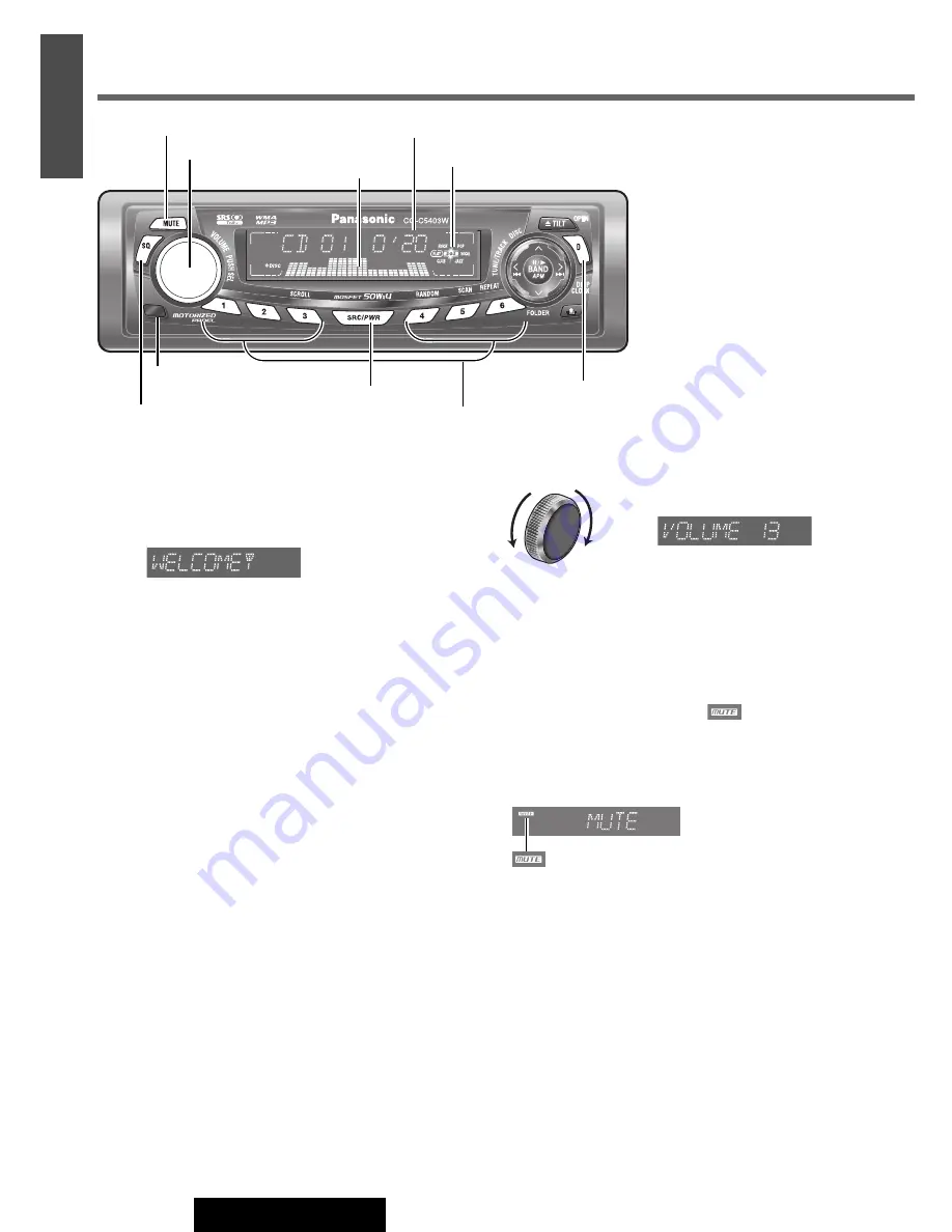 Panasonic CQ-C5403W Operating Instructions Manual Download Page 7