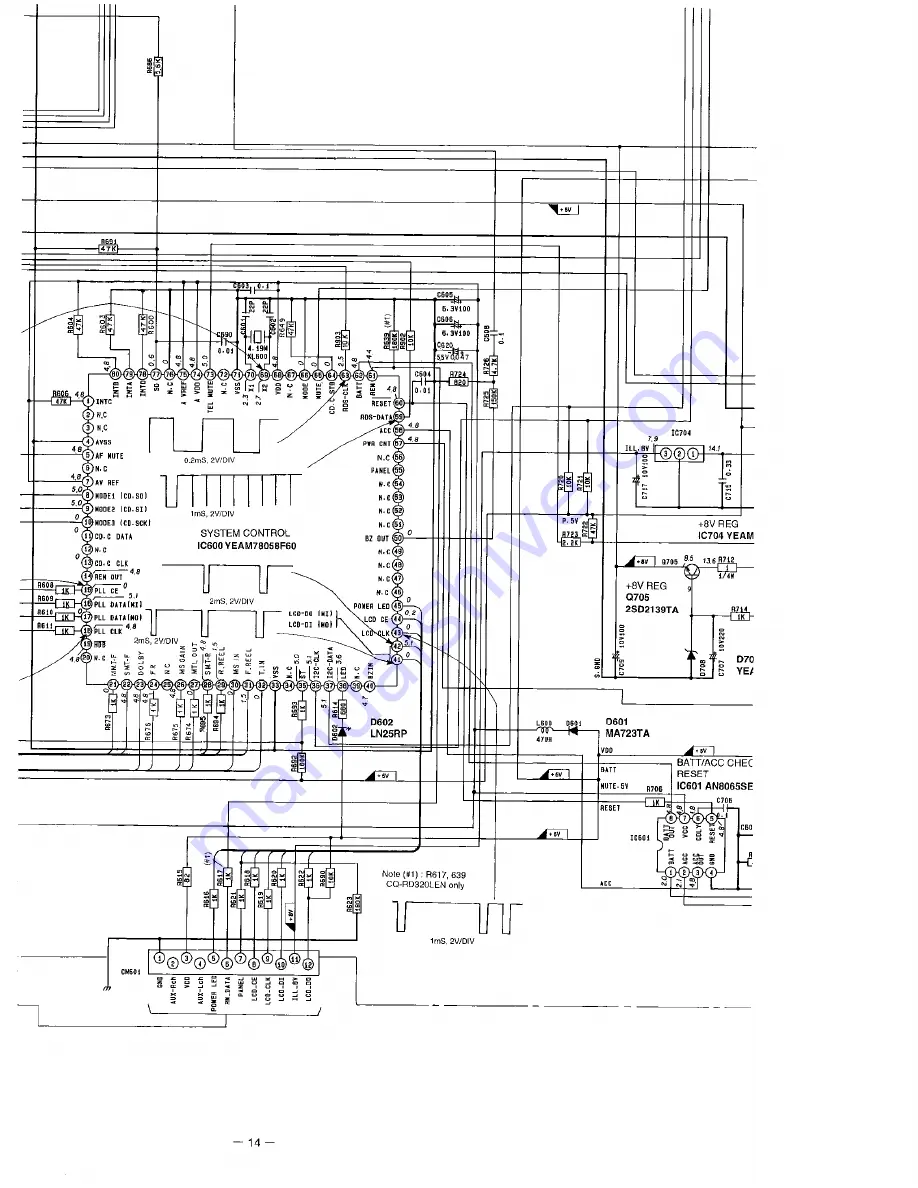 Panasonic CQ-RD320 Service Manual Download Page 20