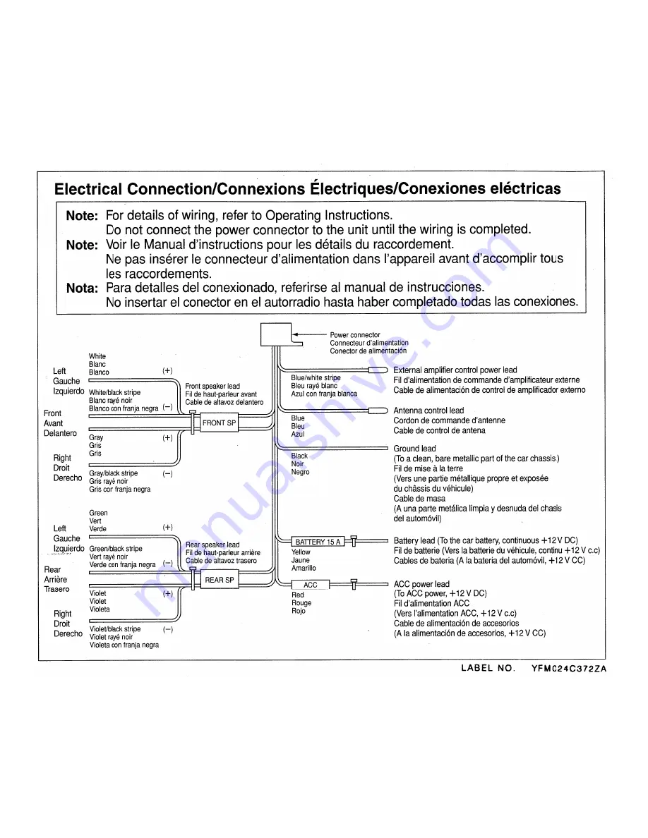 Panasonic CQC1200U - AUTO RADIO/CD DECK Operating Instructions Manual Download Page 35