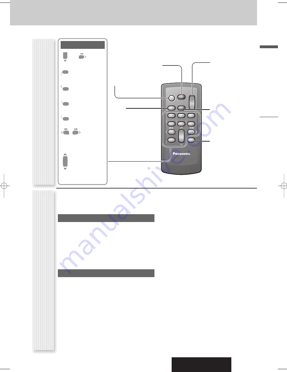 Panasonic CQC8405U - AUTO RADIO/CD DECK Operating Instructions Manual Download Page 11