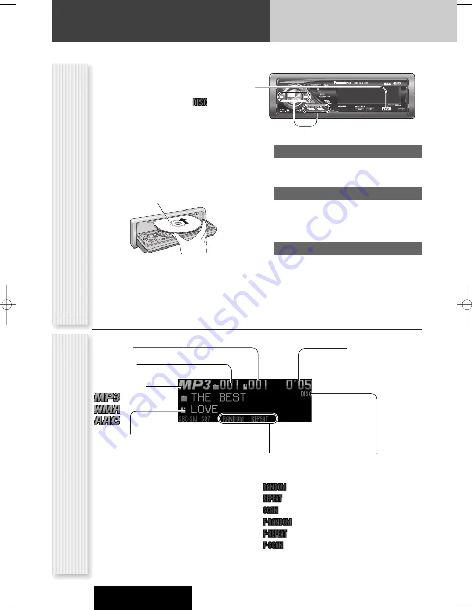 Panasonic CQC8405U - AUTO RADIO/CD DECK Скачать руководство пользователя страница 24