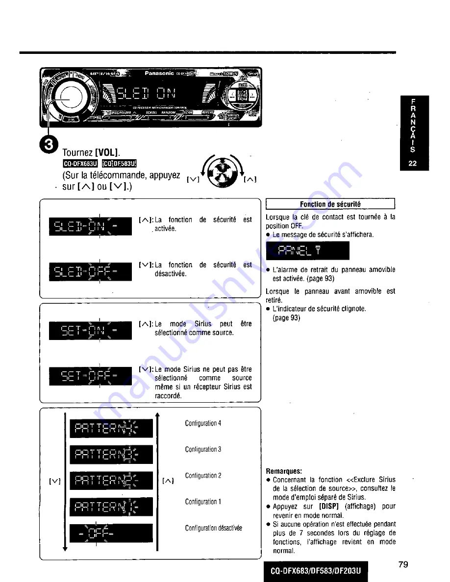 Panasonic CQDFX683U - AUTO RECEIVER Operating Instructions Manual Download Page 79