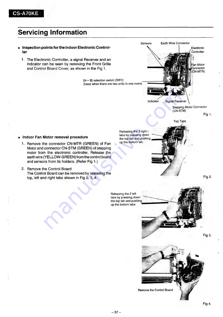 Panasonic CS-A70KE Service Manual Download Page 38