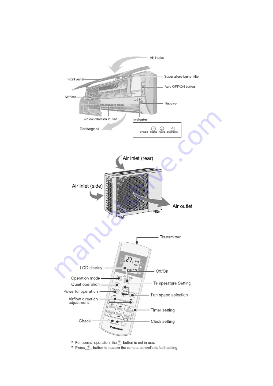 Panasonic CS-E9EKK Service Manual Download Page 8