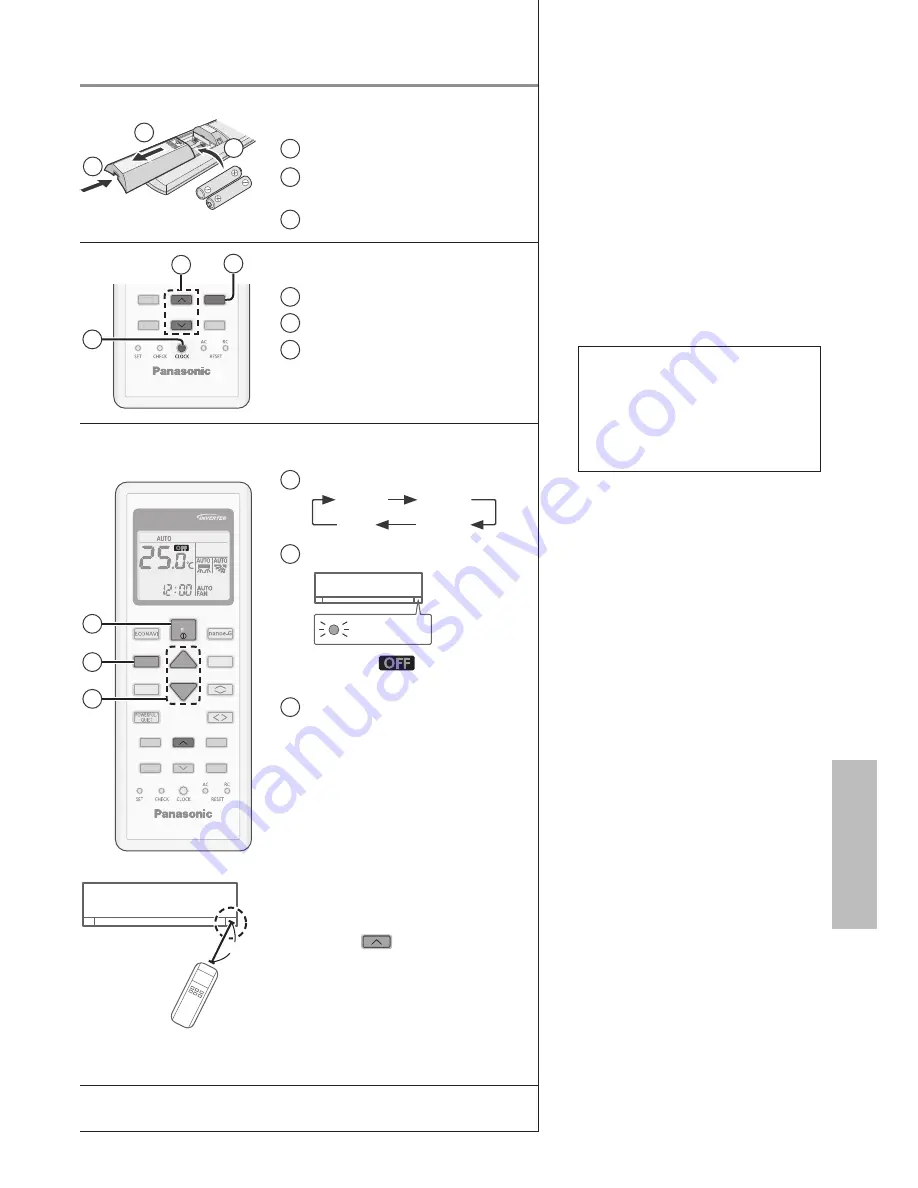 Panasonic CS-E9TKA Operating Instructions Manual Download Page 13