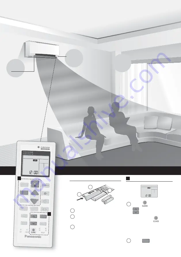 Panasonic CS-E9VKA Operating Instructions Manual Download Page 2