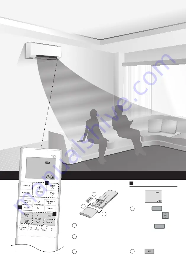 Panasonic CS-HZ25XKE-H Operating Instructions Manual Download Page 12