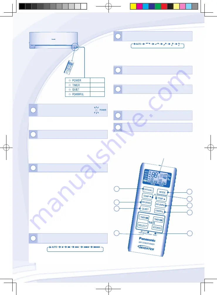 Panasonic CS-RE9NKX Operating Instructions Manual Download Page 10