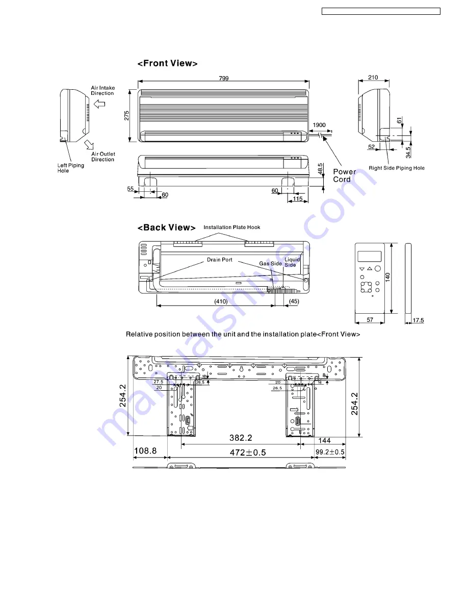 Panasonic CS-SA9CKP Service Manual Download Page 9