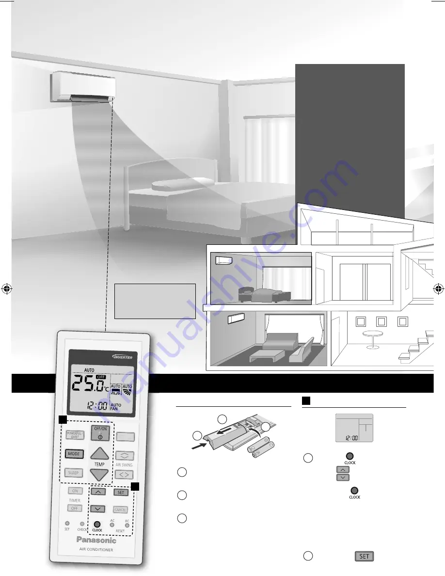 Panasonic CS-TE20TKEW Operating Instructions Manual Download Page 2