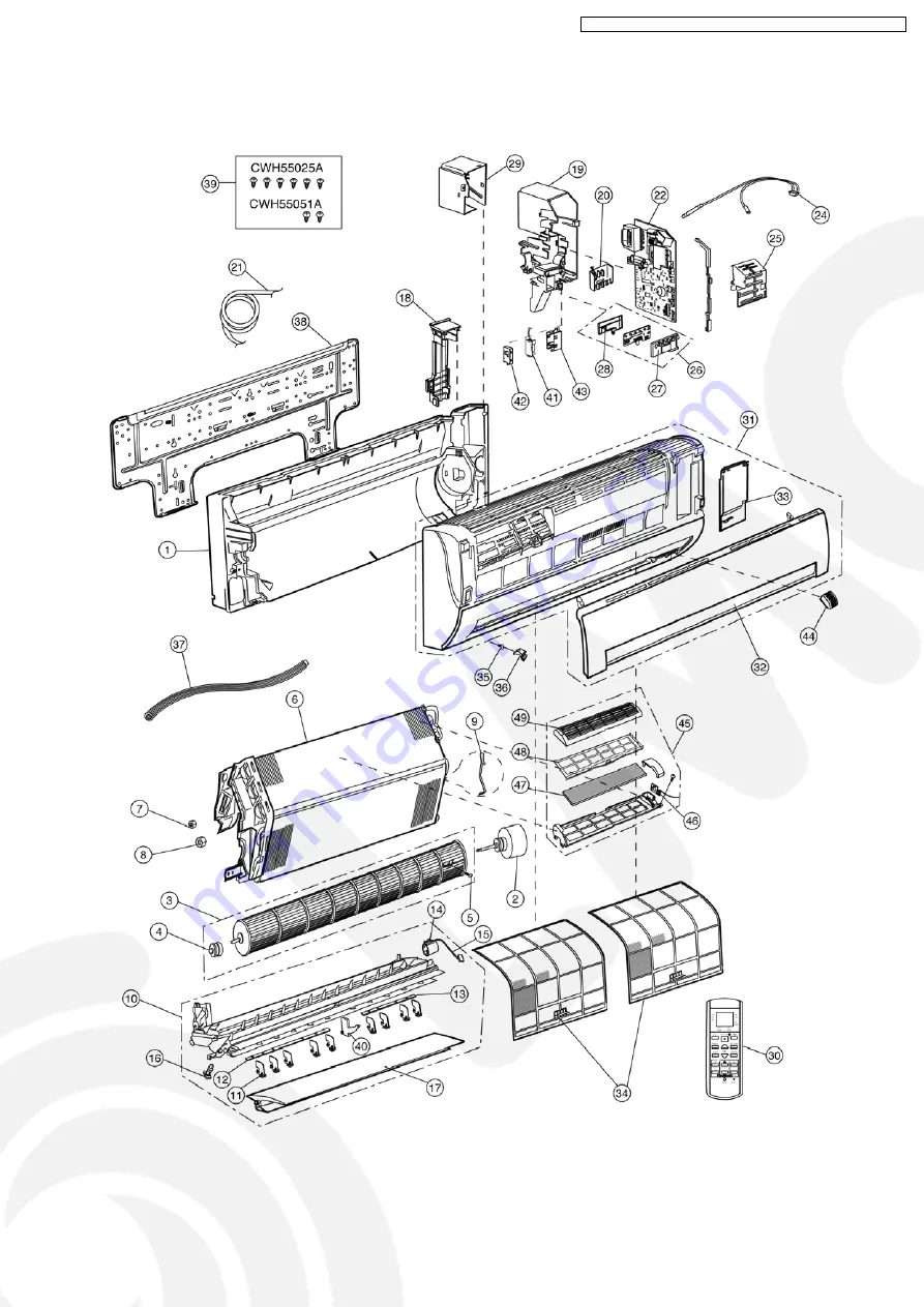 Panasonic CS-V7DKE Service Manual Download Page 65