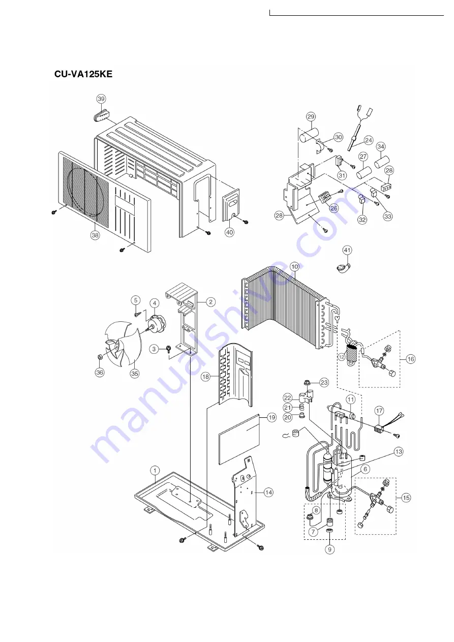 Panasonic CS-VA75KE Service Manual Download Page 101