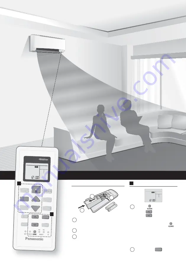 Panasonic CS-WPU9WKH-8M Operating Instructions Manual Download Page 2