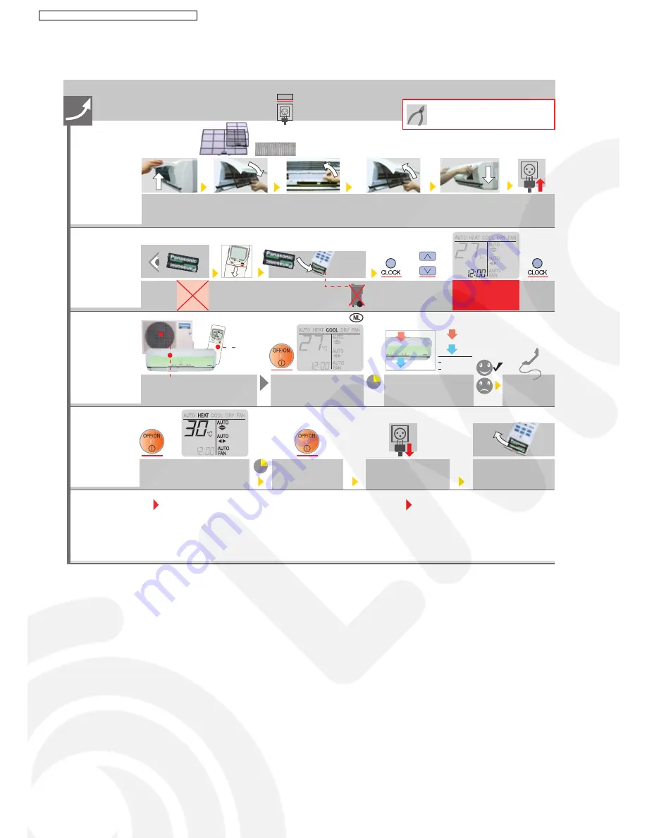 Panasonic CS-XE9CKE Service Manual Download Page 56