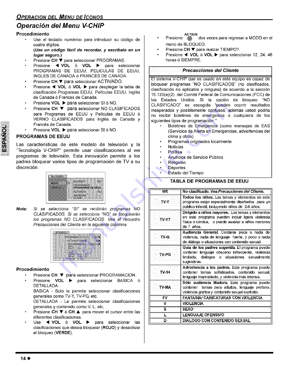 Panasonic CT-27C8 Скачать руководство пользователя страница 34